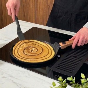 Poêle à crêpes 28 cm et plancha à manche amovible Légende - Revêtement céramique antiadhésif